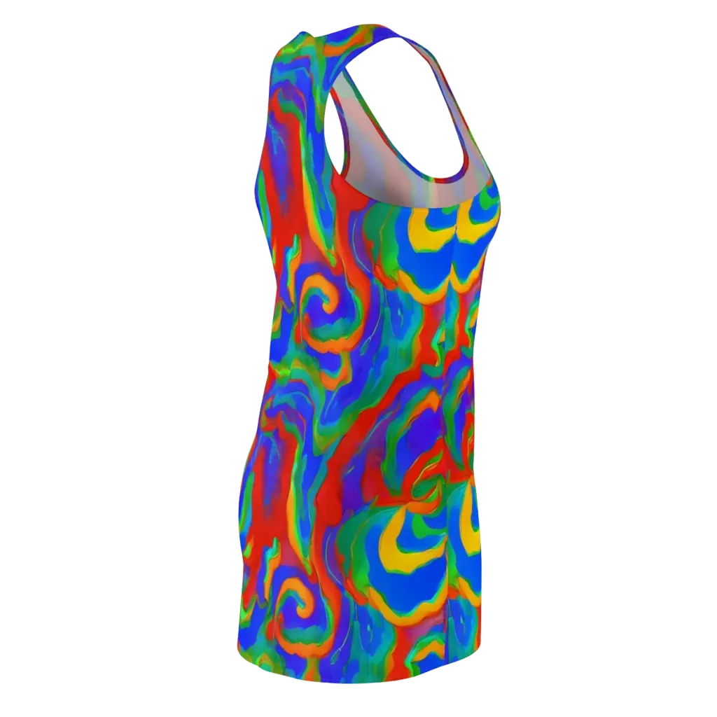 Rainbow Rapture on Racerback Dress — Back Side
