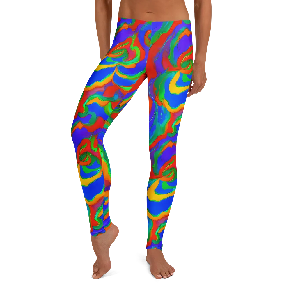 Rainbow Rapture on Leggings — Front