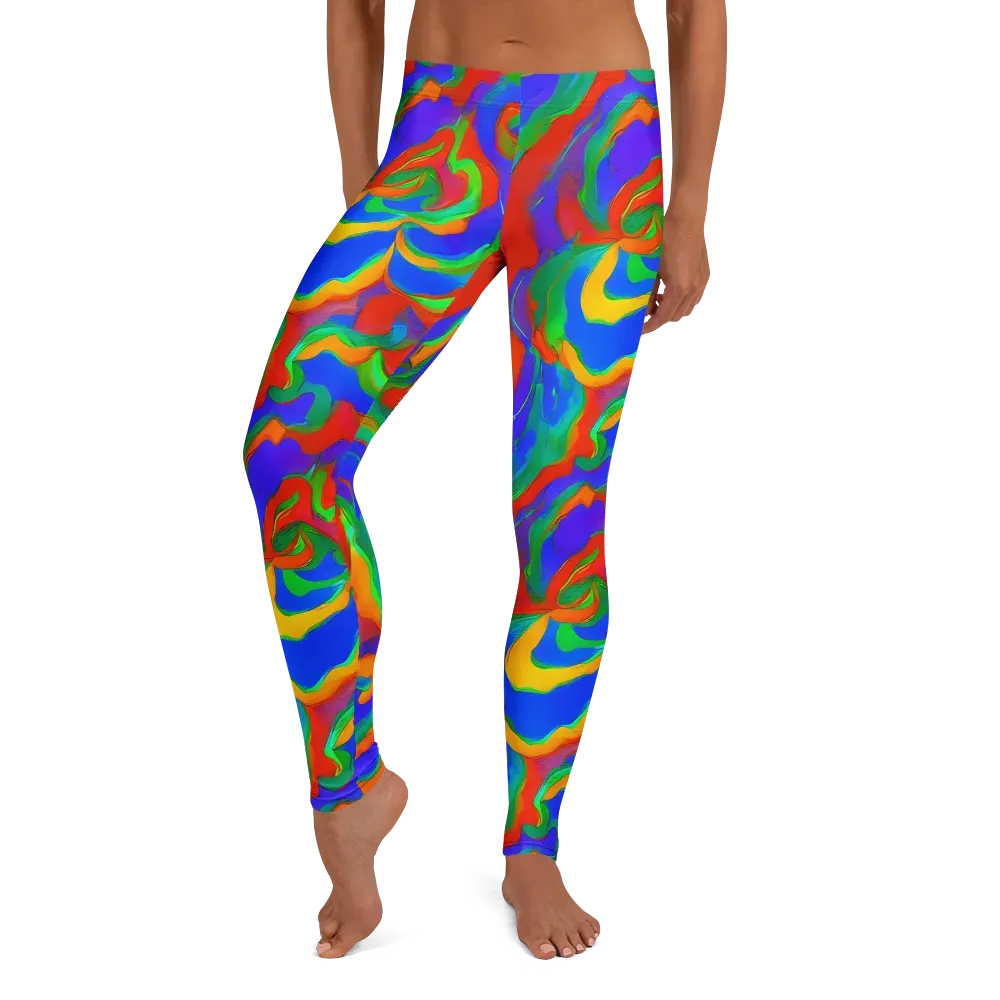 Rainbow Rapture on Leggings — Front