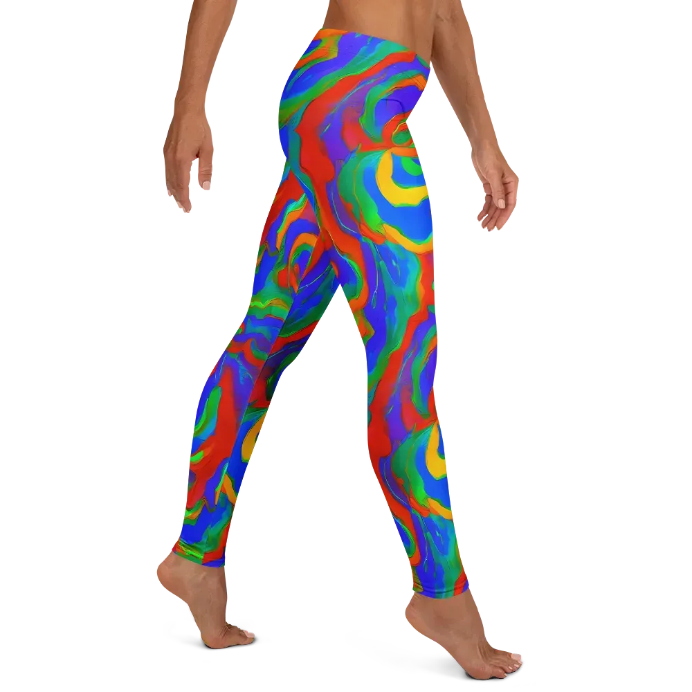 Rainbow Rapture on Leggings — Right