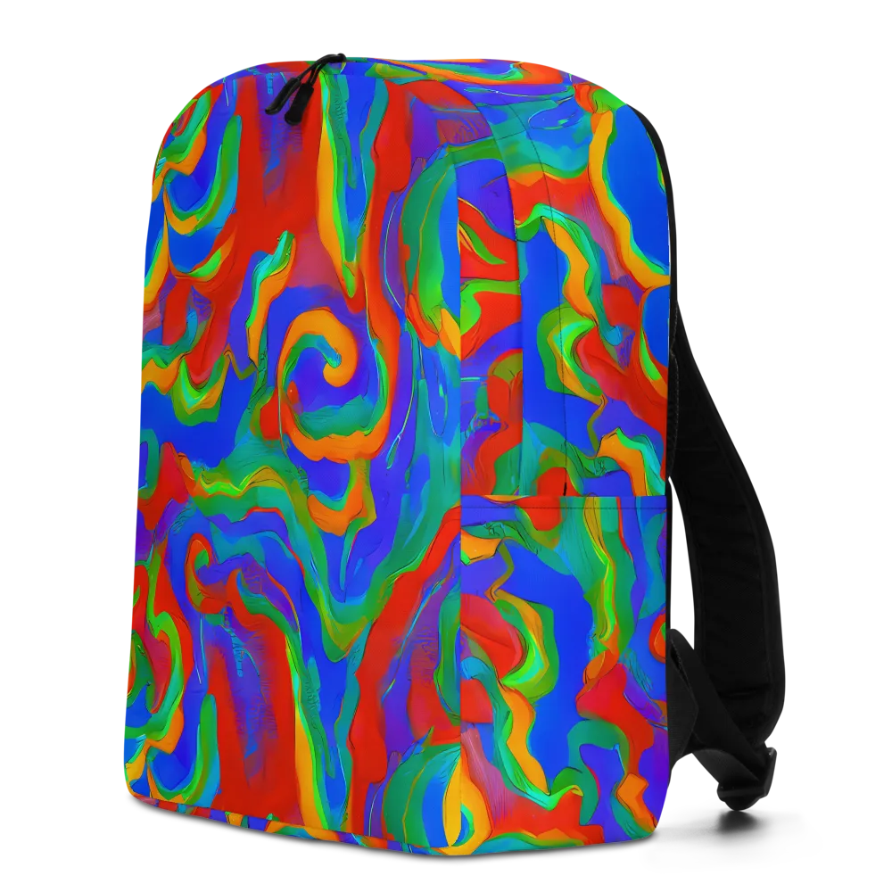 Rainbow Rapture on Minimalist Backpack — Left