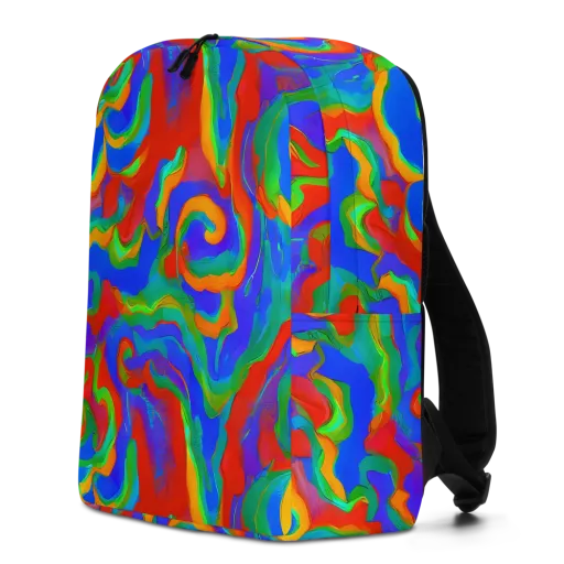 Rainbow Rapture on a Minimalist Backpack