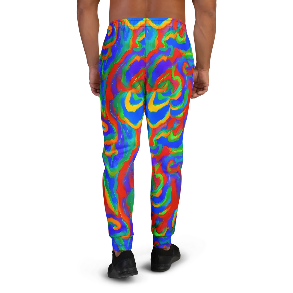 Rainbow Rapture on Men's Joggers — Back