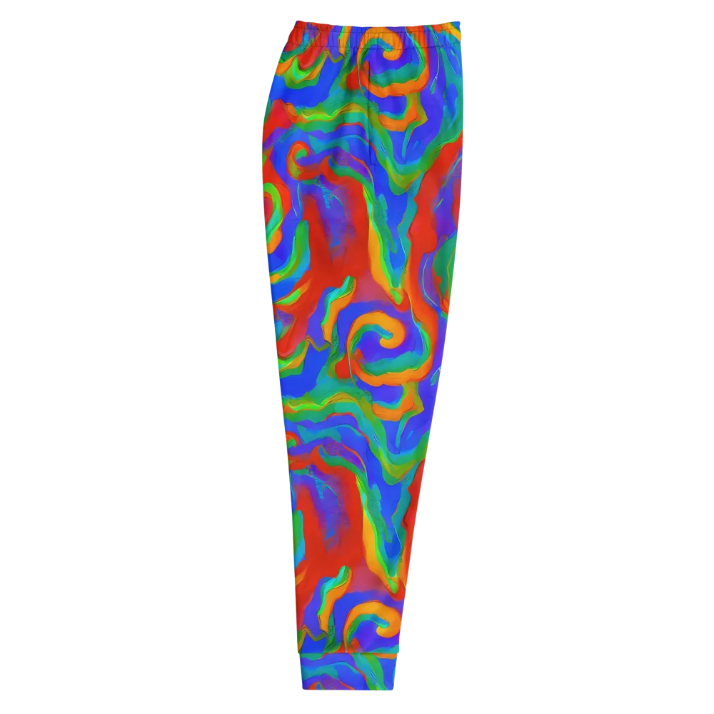 Rainbow Rapture on Men's Joggers — Right