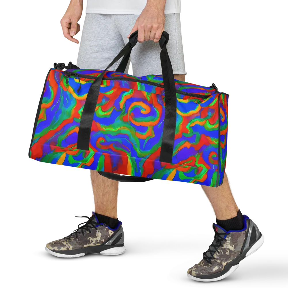 Rainbow Rapture on Duffle Bag — Front