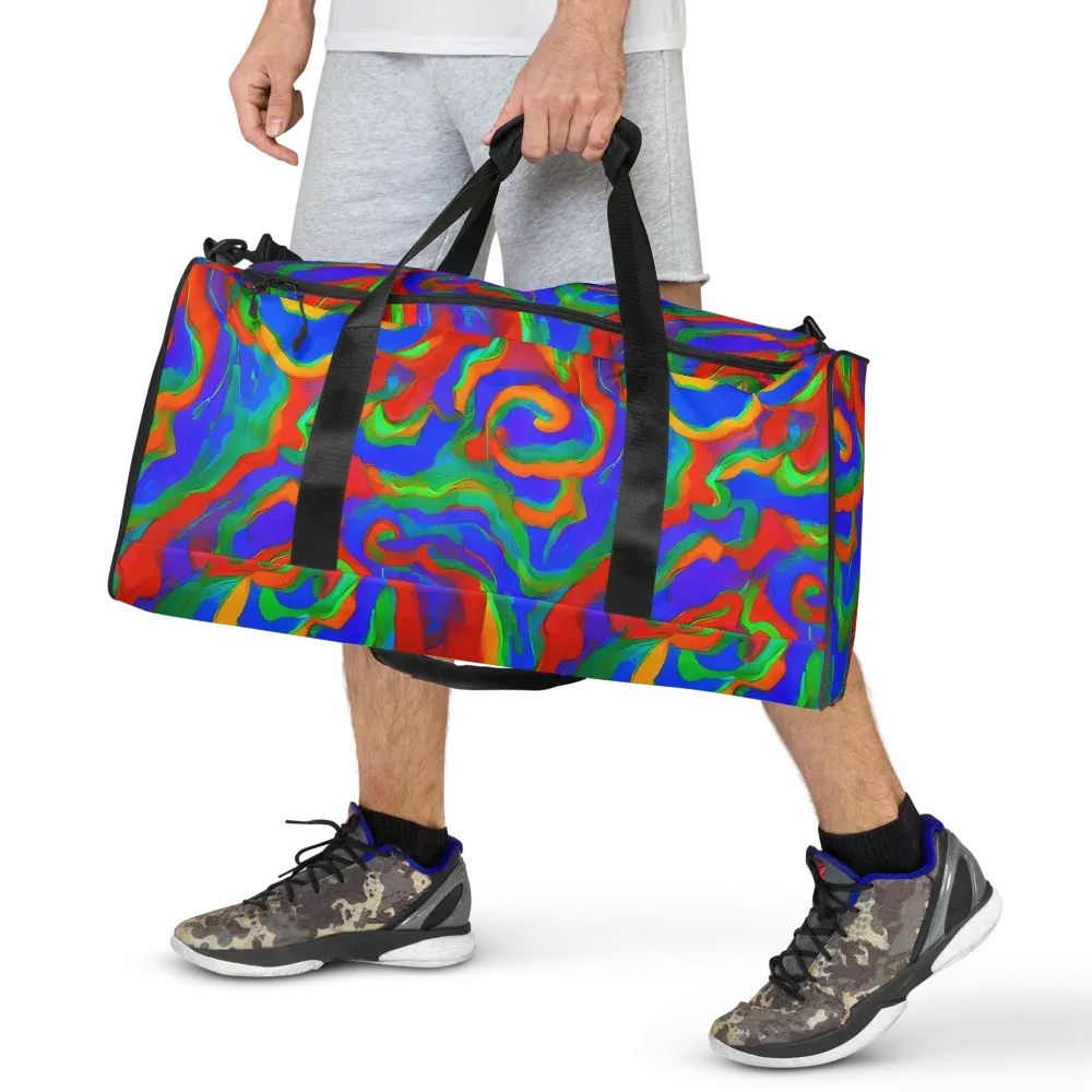 Rainbow Rapture on Duffle Bag — Front