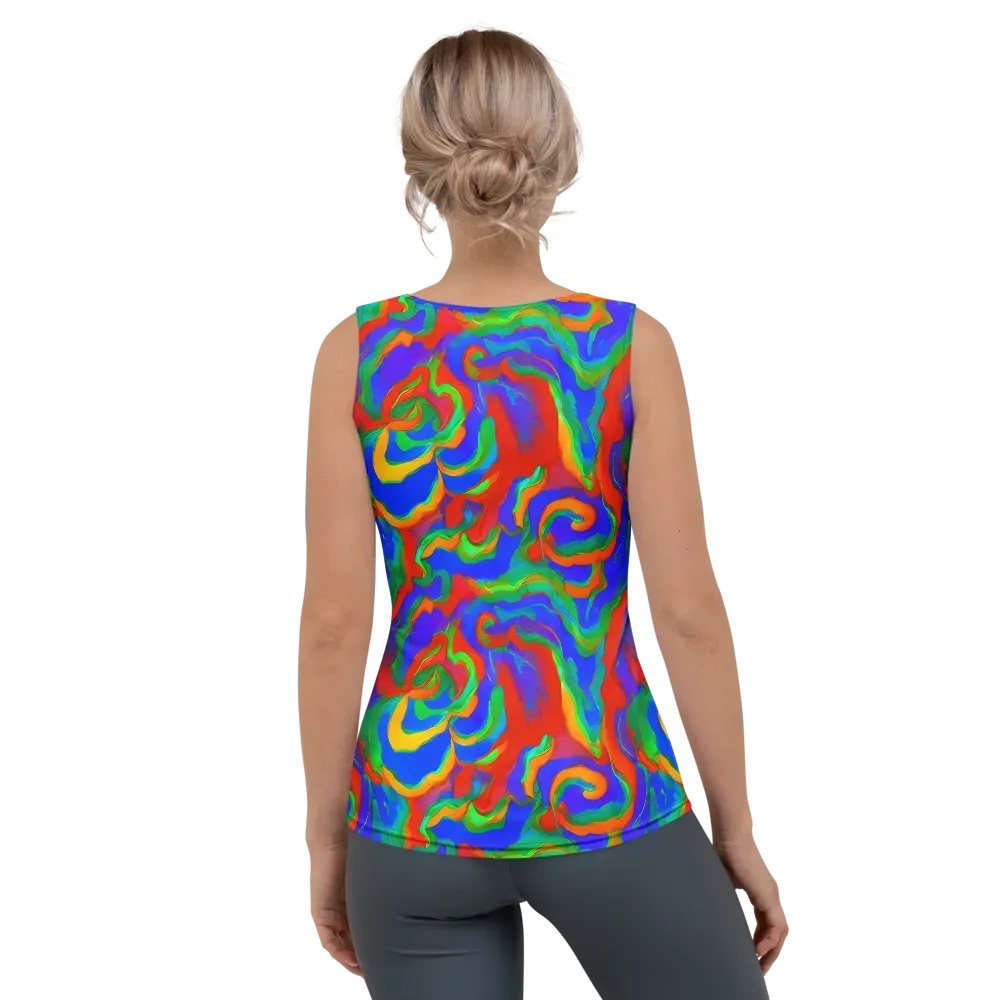 Rainbow Rapture on Women's Tank Top — Back