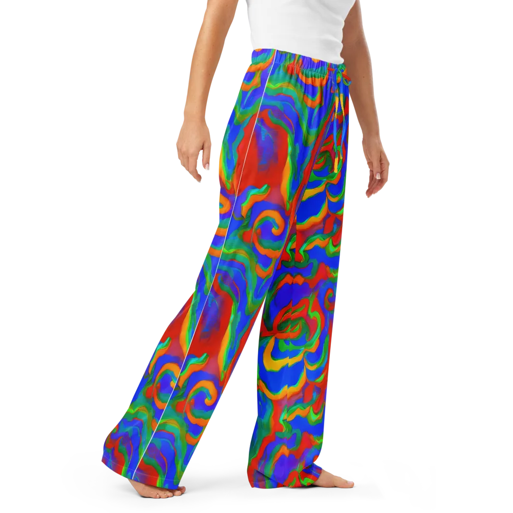 Rainbow Rapture on Women's Pajama Pants — Right Front