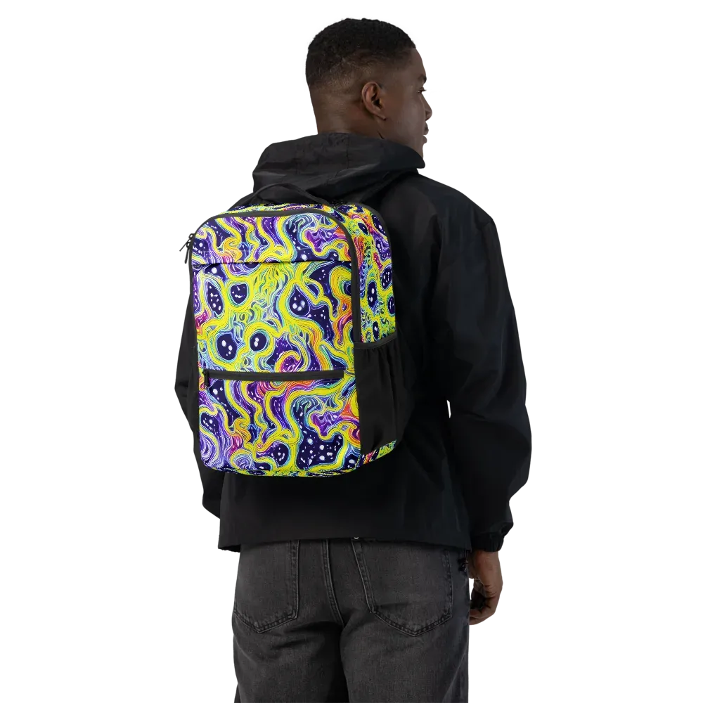 Prismatic Whirlpool on Utility Backpack — Back