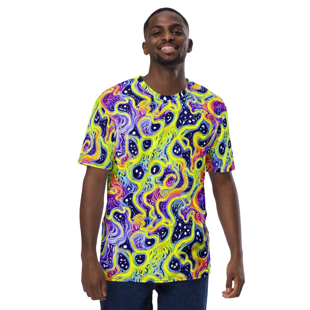 Prismatic Whirlpool on Men's Crew Neck T-Shirt — Front