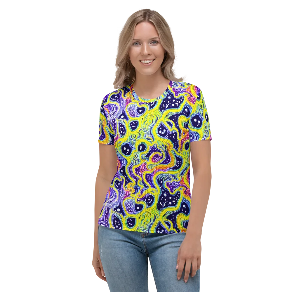 Prismatic Whirlpool on Women's Crew Neck T-Shirt — Front