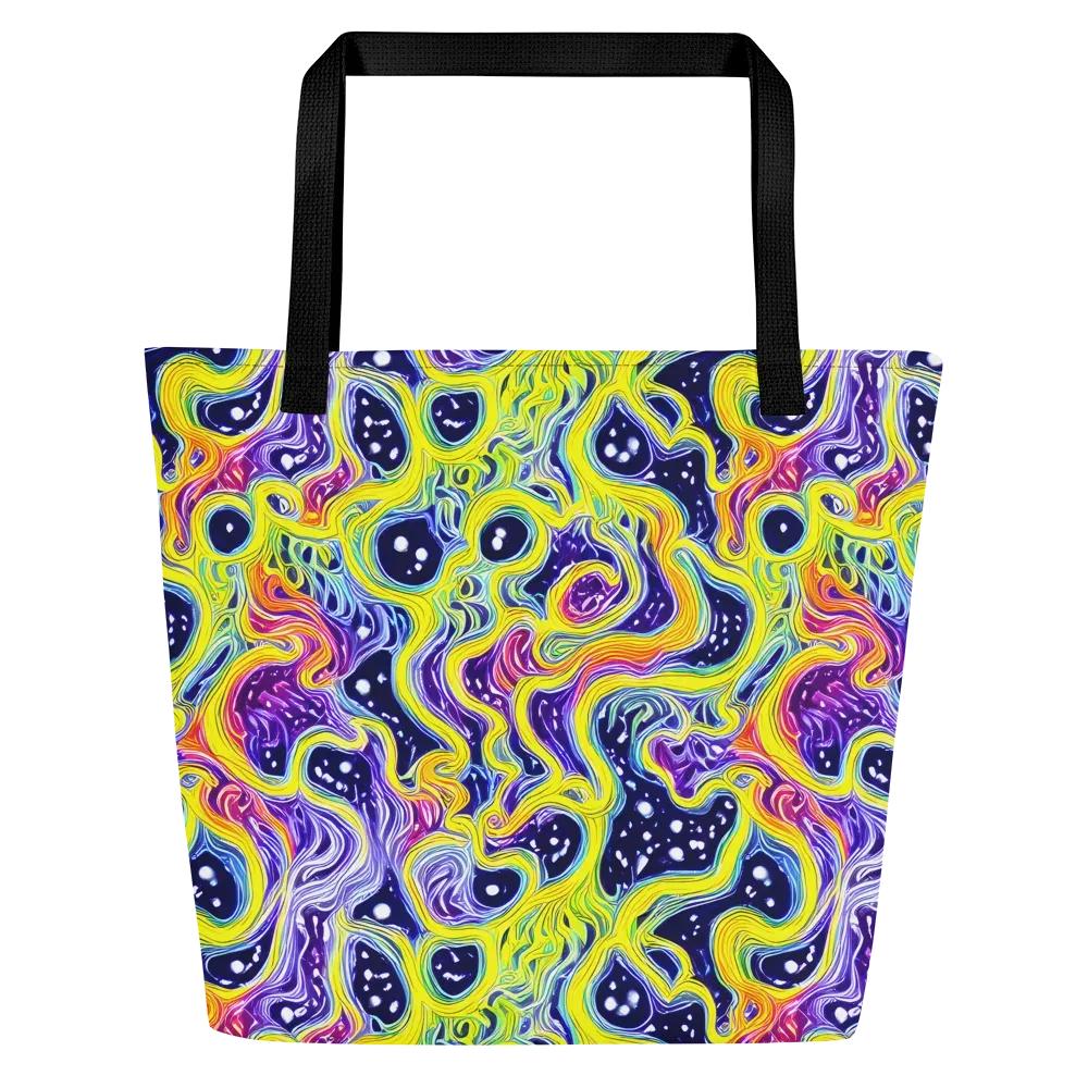 Prismatic Whirlpool on Large Tote Bag W/ Pocket — Front