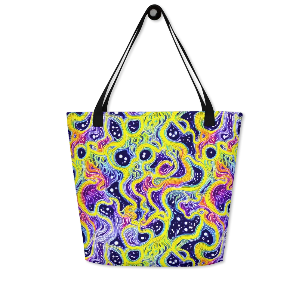 Prismatic Whirlpool on Large Tote Bag W/ Pocket — Front