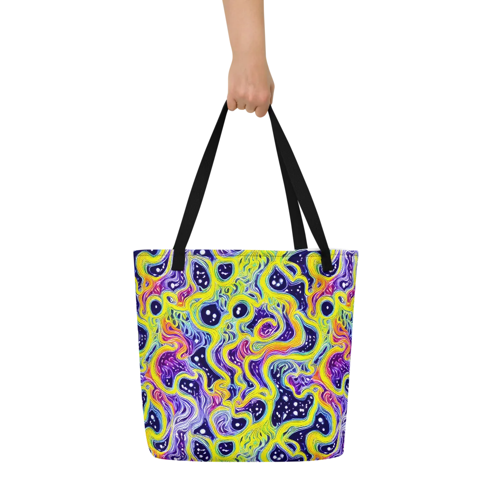 Prismatic Whirlpool on Large Tote Bag W/ Pocket — Front