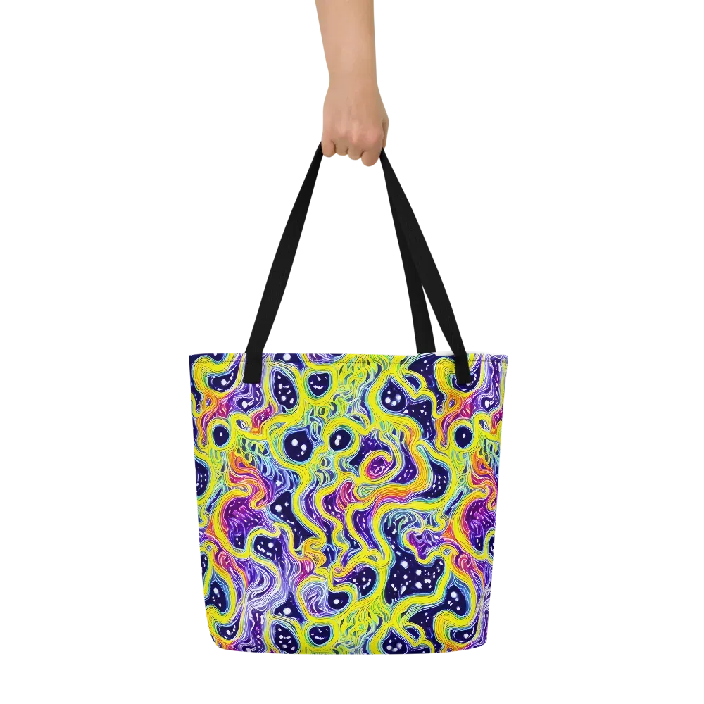 Prismatic Whirlpool on Large Tote Bag W/ Pocket — Front