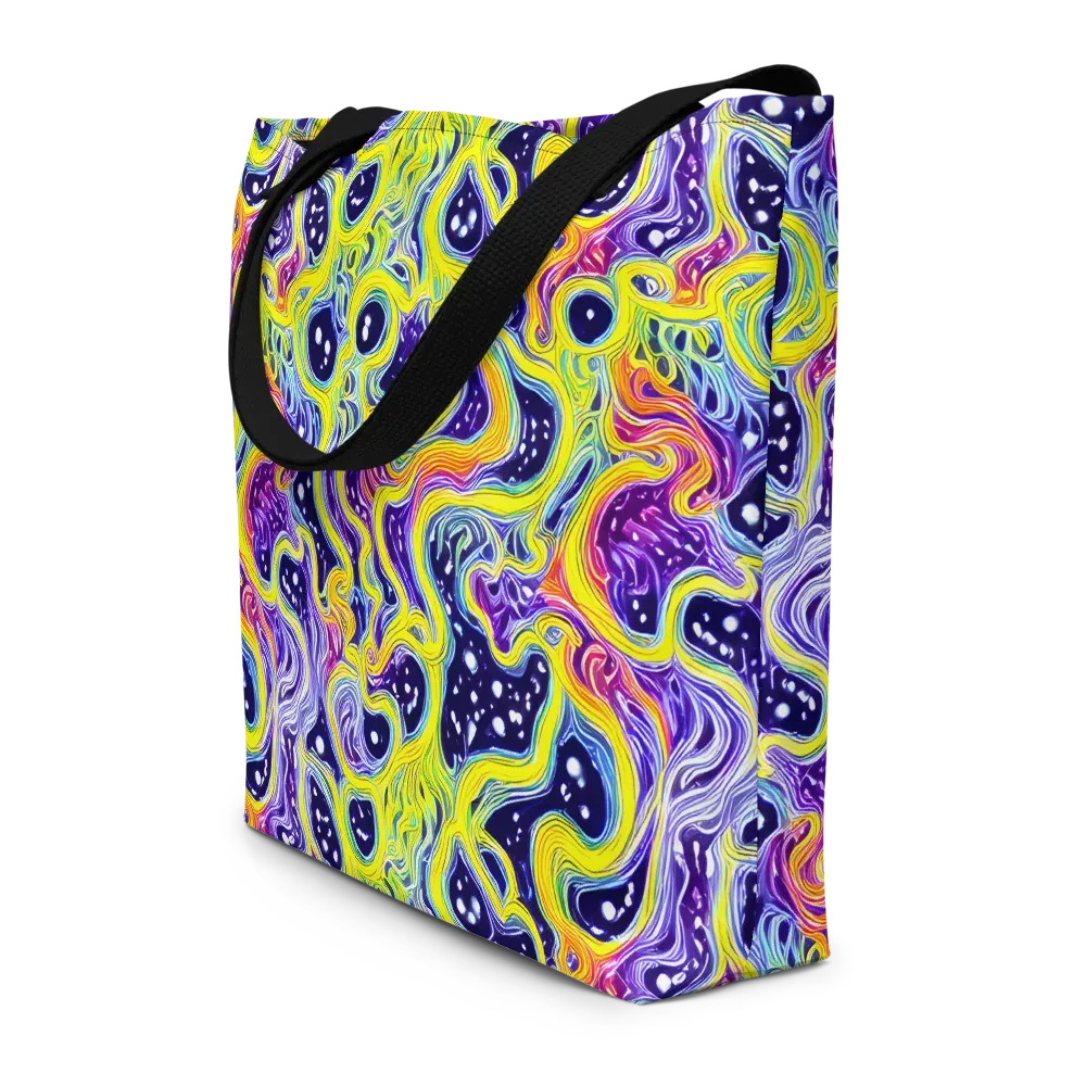 Prismatic Whirlpool on Large Tote Bag W/ Pocket — Front