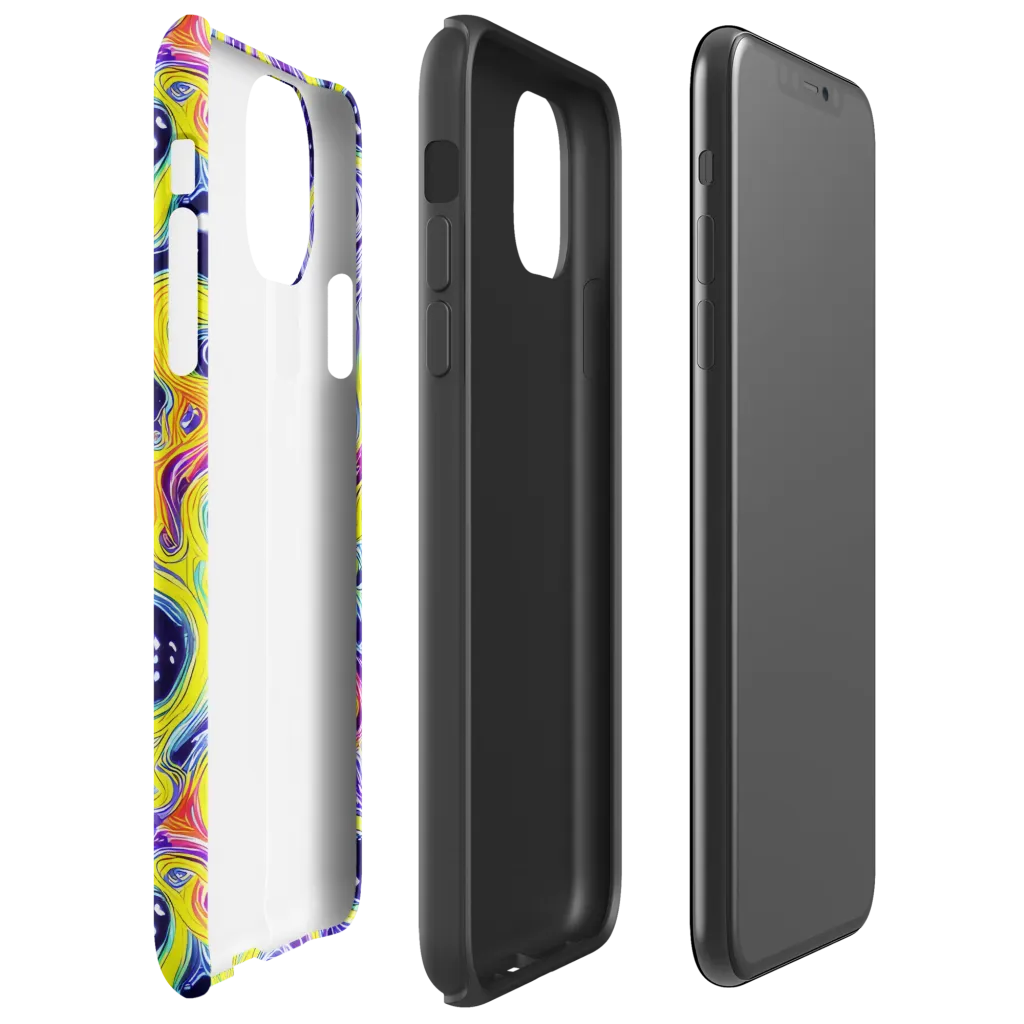 Prismatic Whirlpool on Tough Case for iPhone® — Right
