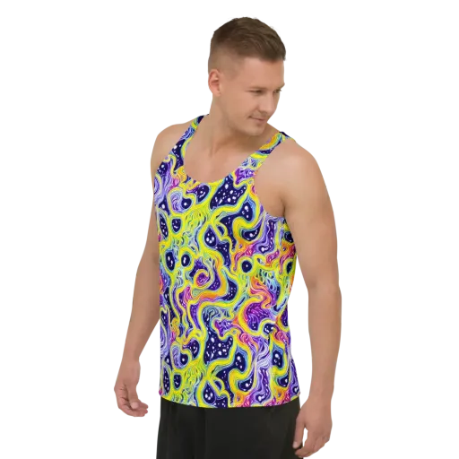 Prismatic Whirlpool on a Men's Tank Top