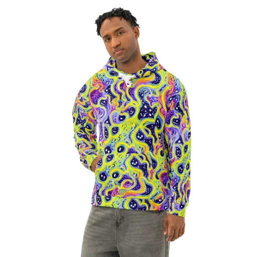 Prismatic Whirlpool on a Cotton Hoodie