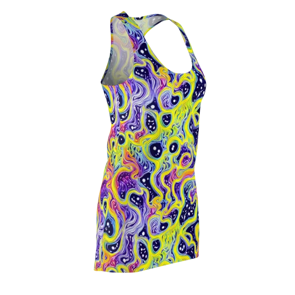 Prismatic Whirlpool on Racerback Dress — Front Side
