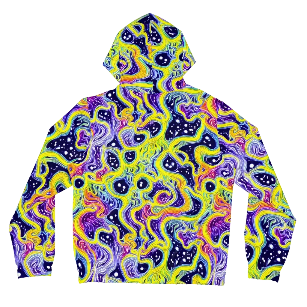 Prismatic Whirlpool on Women's Full-Zip Hoodie — Back