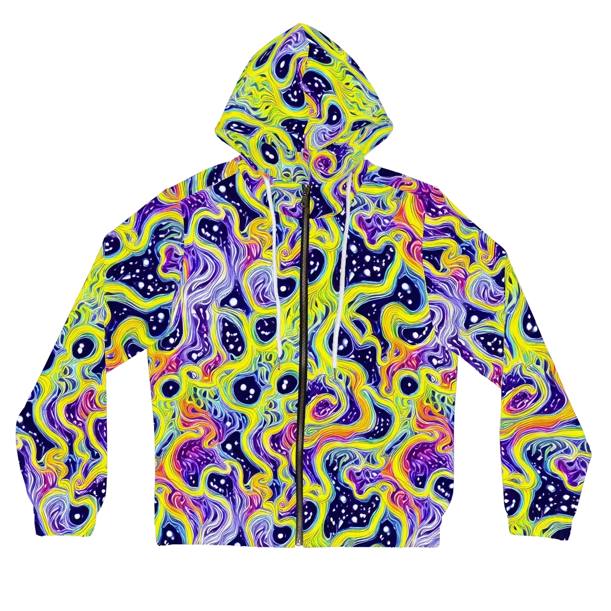 Prismatic Whirlpool on Women's Full-Zip Hoodie — Front