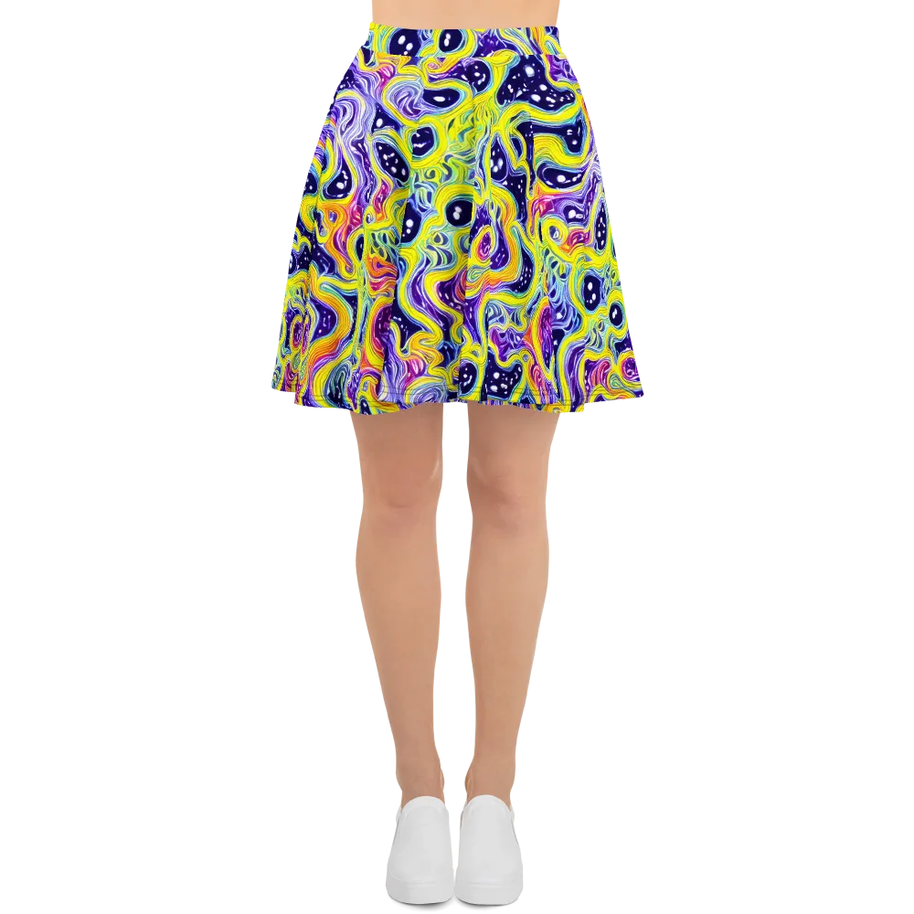 Prismatic Whirlpool on Skater Skirt — Front
