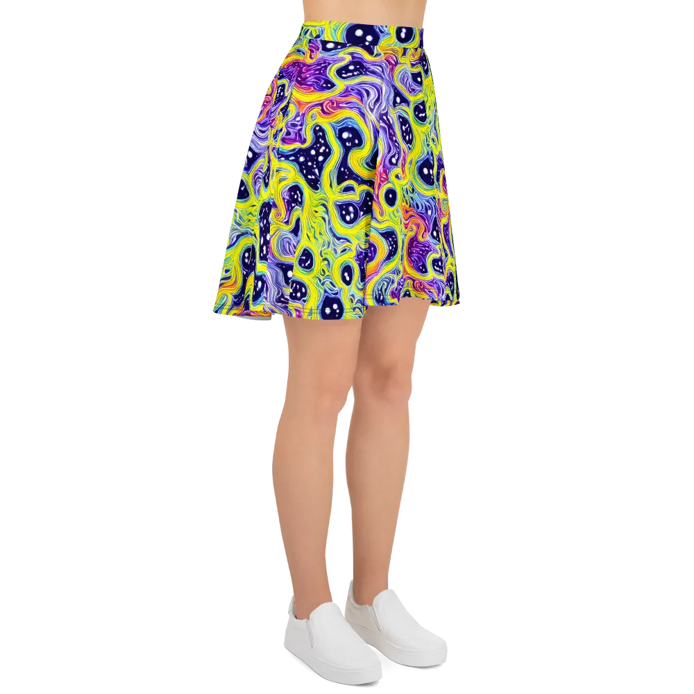 Prismatic Whirlpool on Skater Skirt — Right