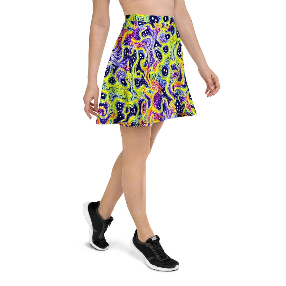 Prismatic Whirlpool on Skater Skirt — Right