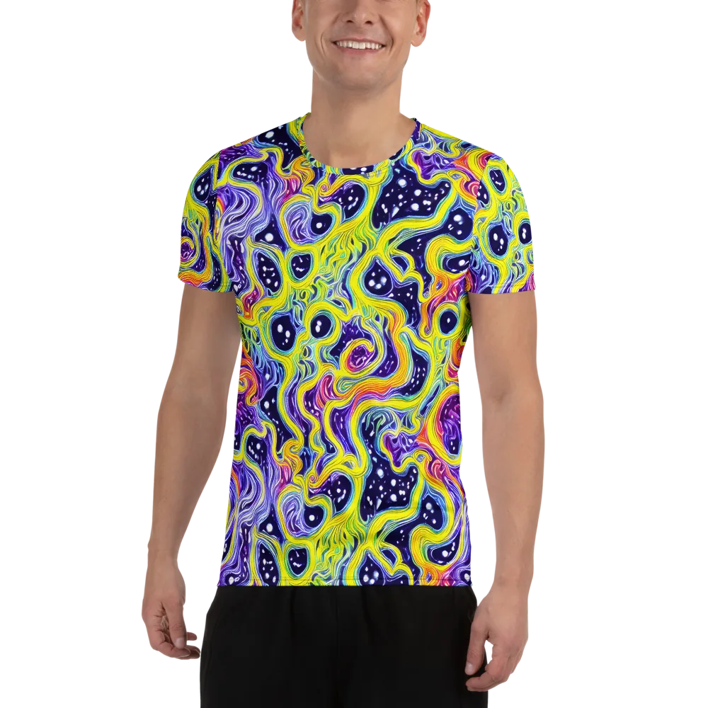 Prismatic Whirlpool on Men's Athletic T-Shirt — Front
