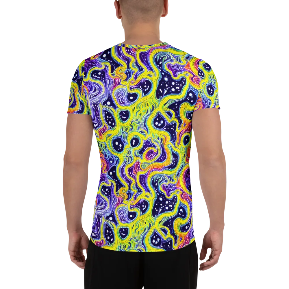 Prismatic Whirlpool on Men's Athletic T-Shirt — Back