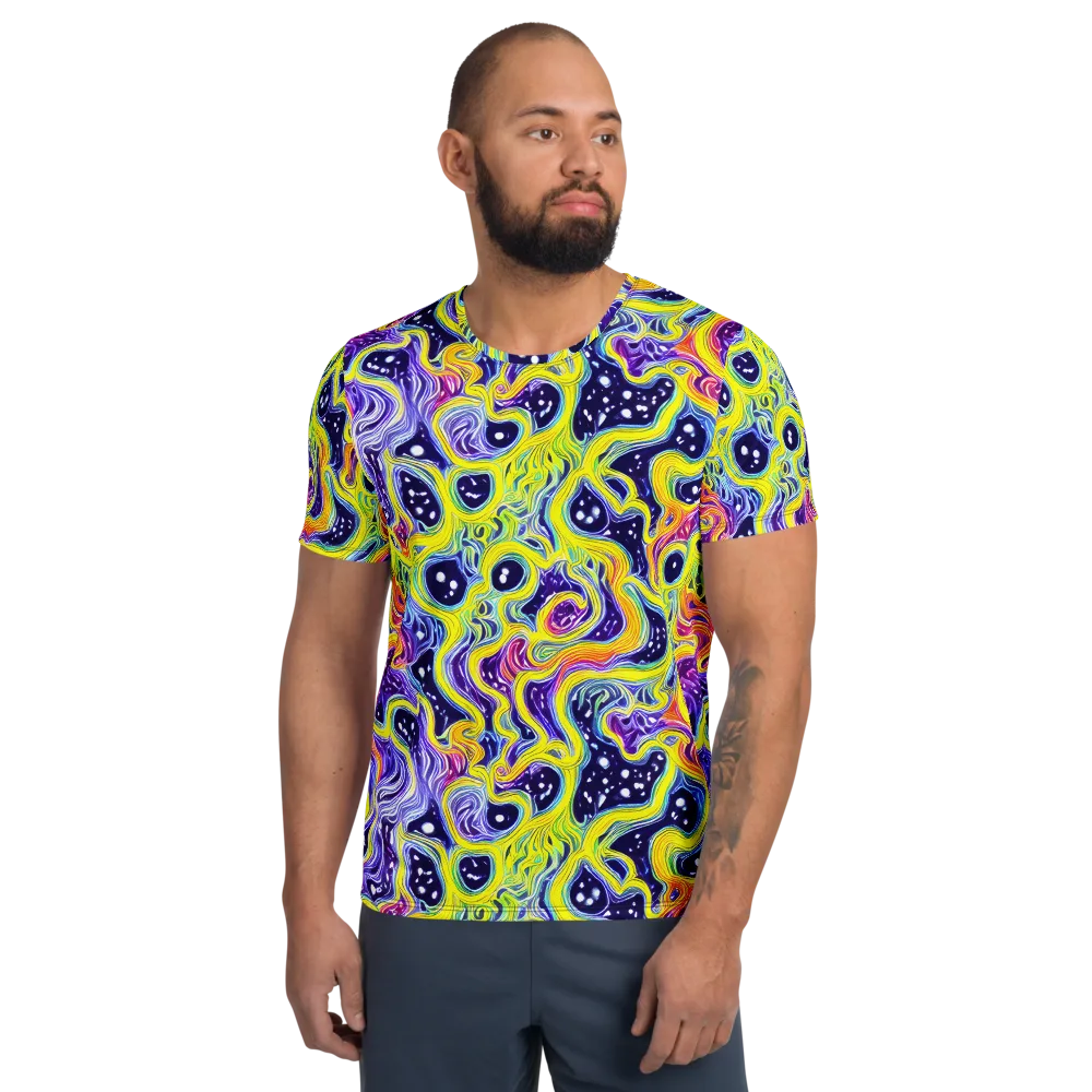 Prismatic Whirlpool on Men's Athletic T-Shirt — Front