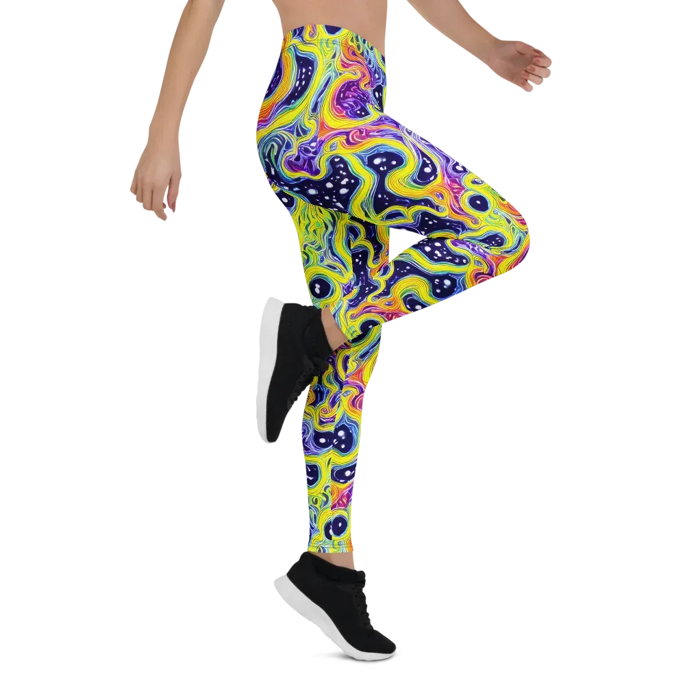 Prismatic Whirlpool on Leggings — Right