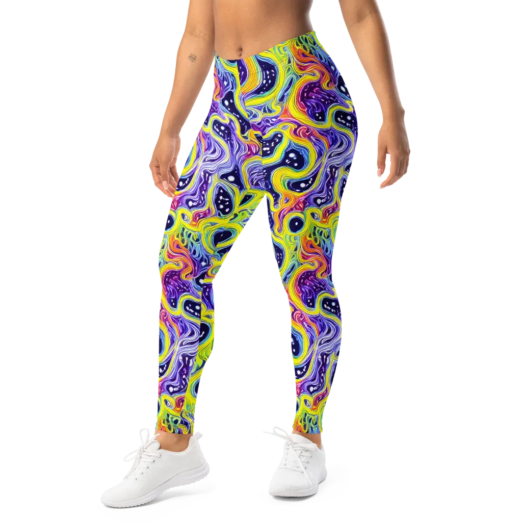 Prismatic Whirlpool on Leggings — Left Front