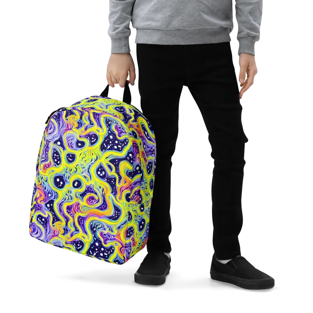 Prismatic Whirlpool on Minimalist Backpack — Zoomed-in