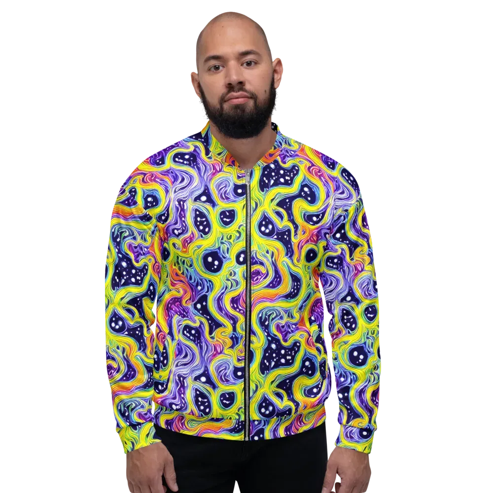 Prismatic Whirlpool on Bomber Jacket — Front