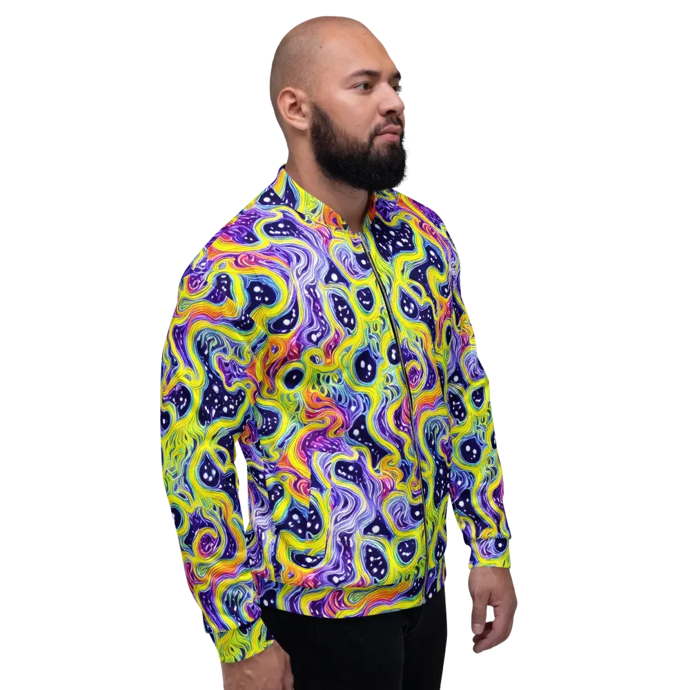 Prismatic Whirlpool on Bomber Jacket — Right