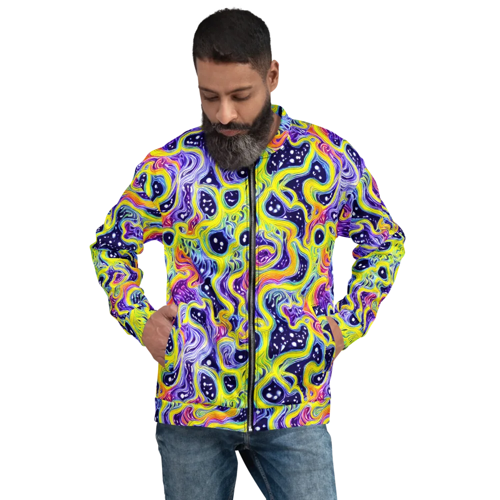Prismatic Whirlpool on Bomber Jacket — Front