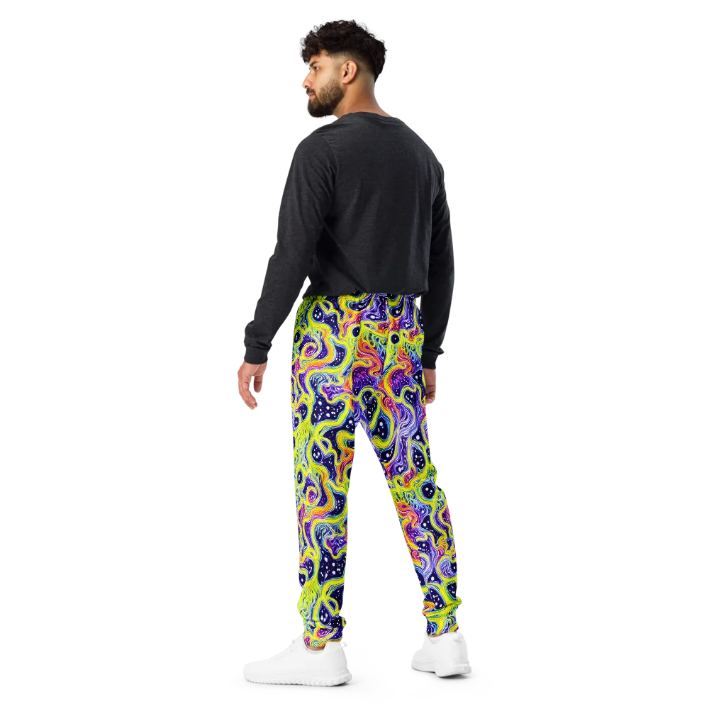 Prismatic Whirlpool on Men's Joggers — Back