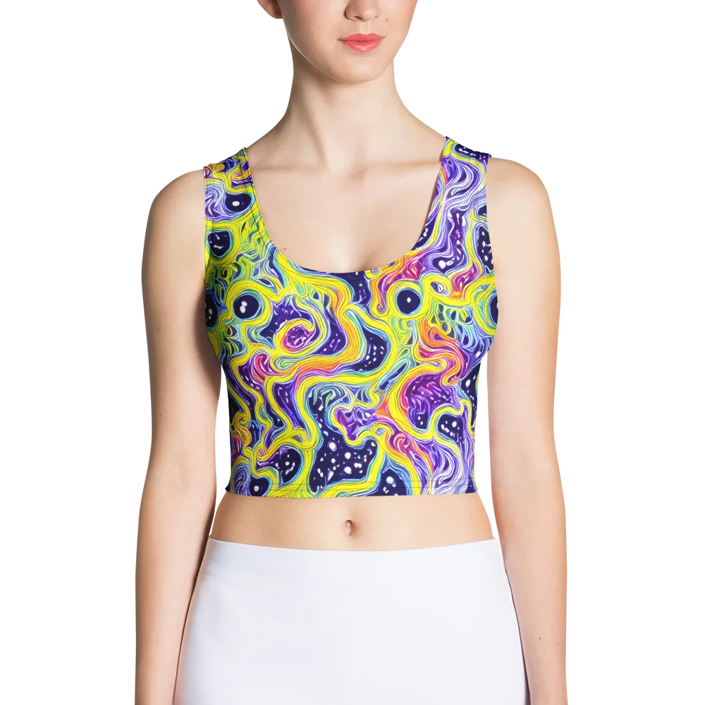 Prismatic Whirlpool on Crop Top — Front