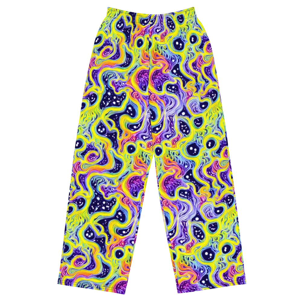 Prismatic Whirlpool on Wide-Leg Pants — Front