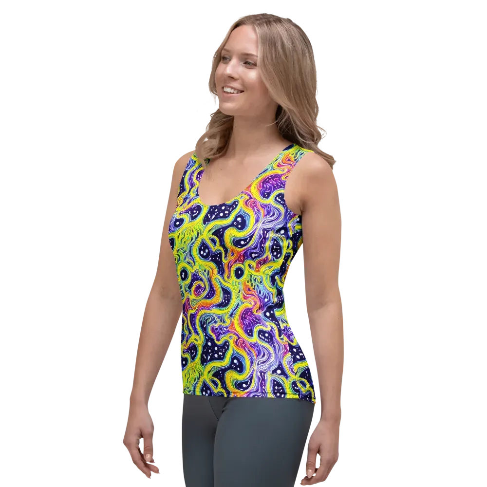 Prismatic Whirlpool on Women's Tank Top — Left Front