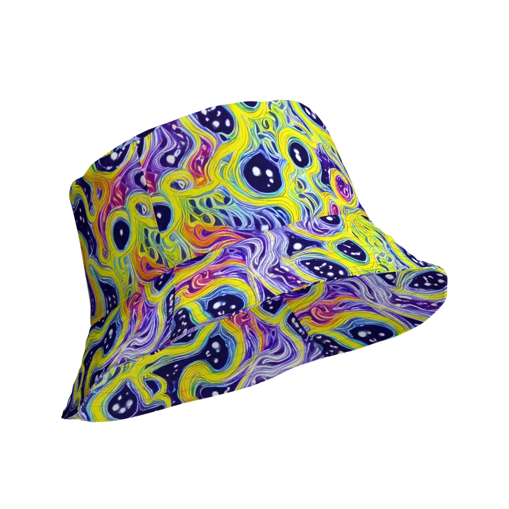 Prismatic Whirlpool on Reversible Bucket Hat — Product details Outside