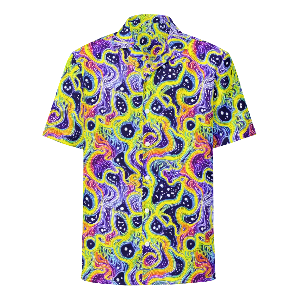 Prismatic Whirlpool on Button Shirt — Front