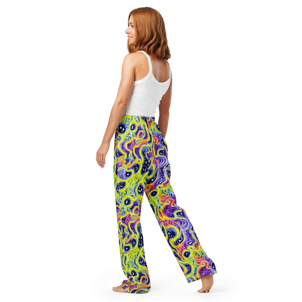 Prismatic Whirlpool on Women's Pajama Pants — Back