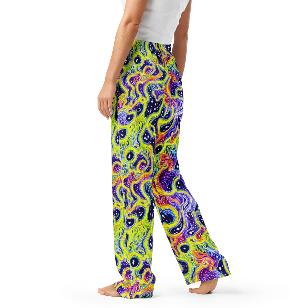 Prismatic Whirlpool on Women's Pajama Pants — Left