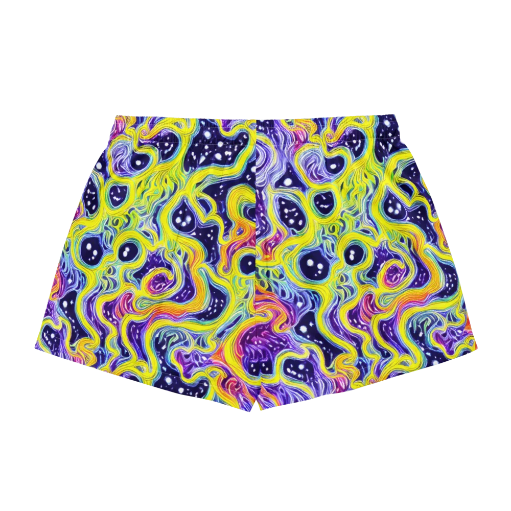 Prismatic Whirlpool on Women's Pajama Shorts — Back