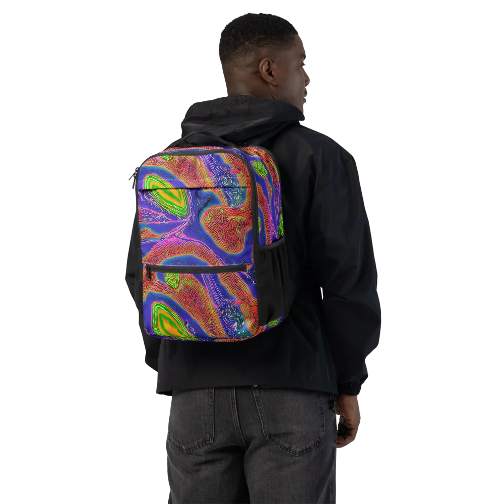 Ultraviolet Safari on Utility Backpack — Back