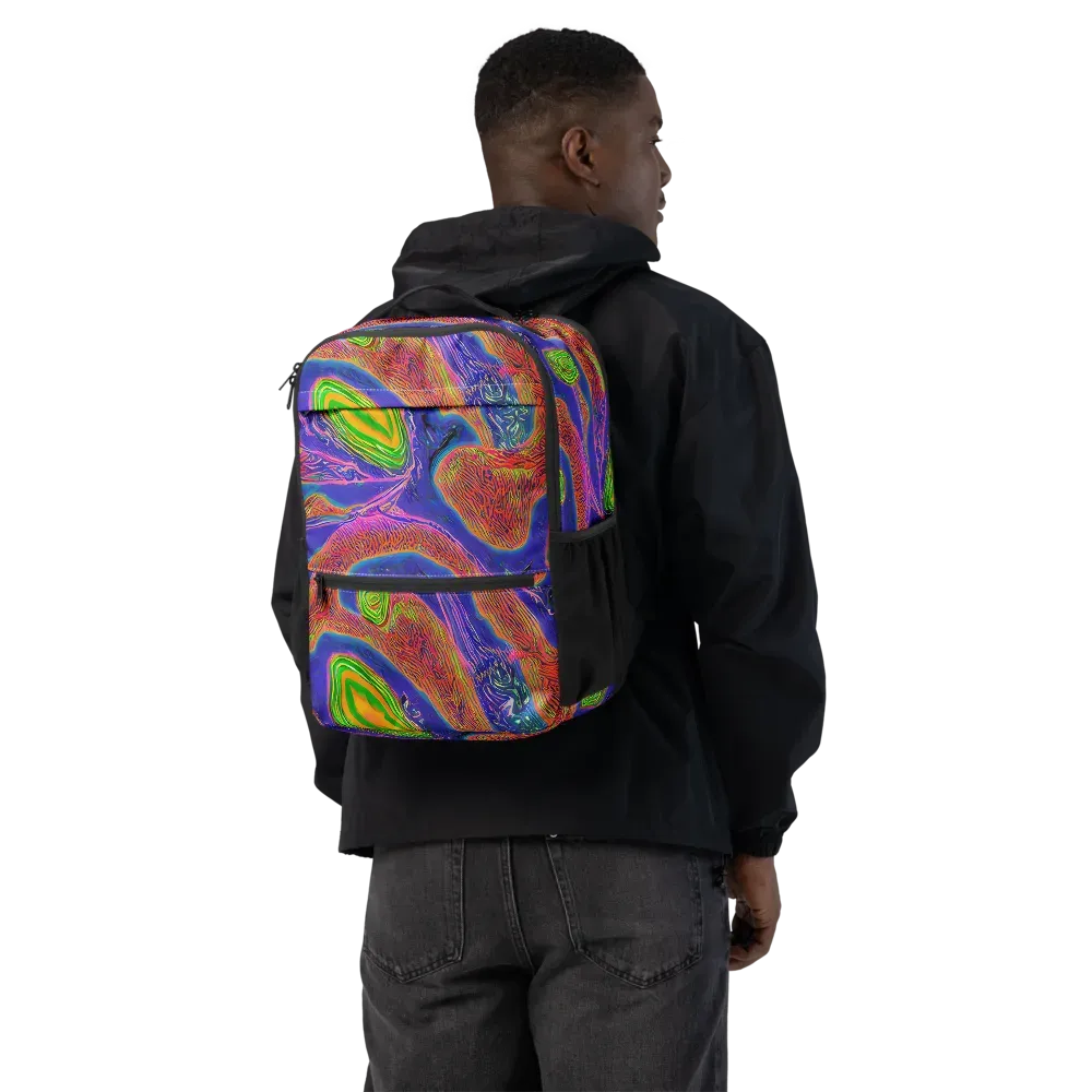 Ultraviolet Safari on Utility Backpack — Back