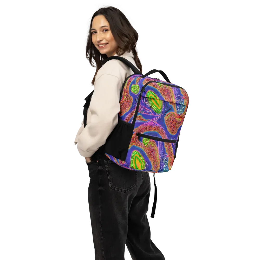 Ultraviolet Safari on Utility Backpack — Back